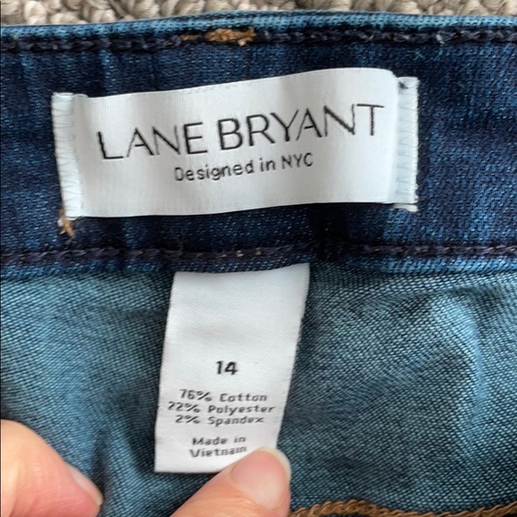 Lane Bryant Dark Denim Bermuda Shorts - Picture 3 of 4